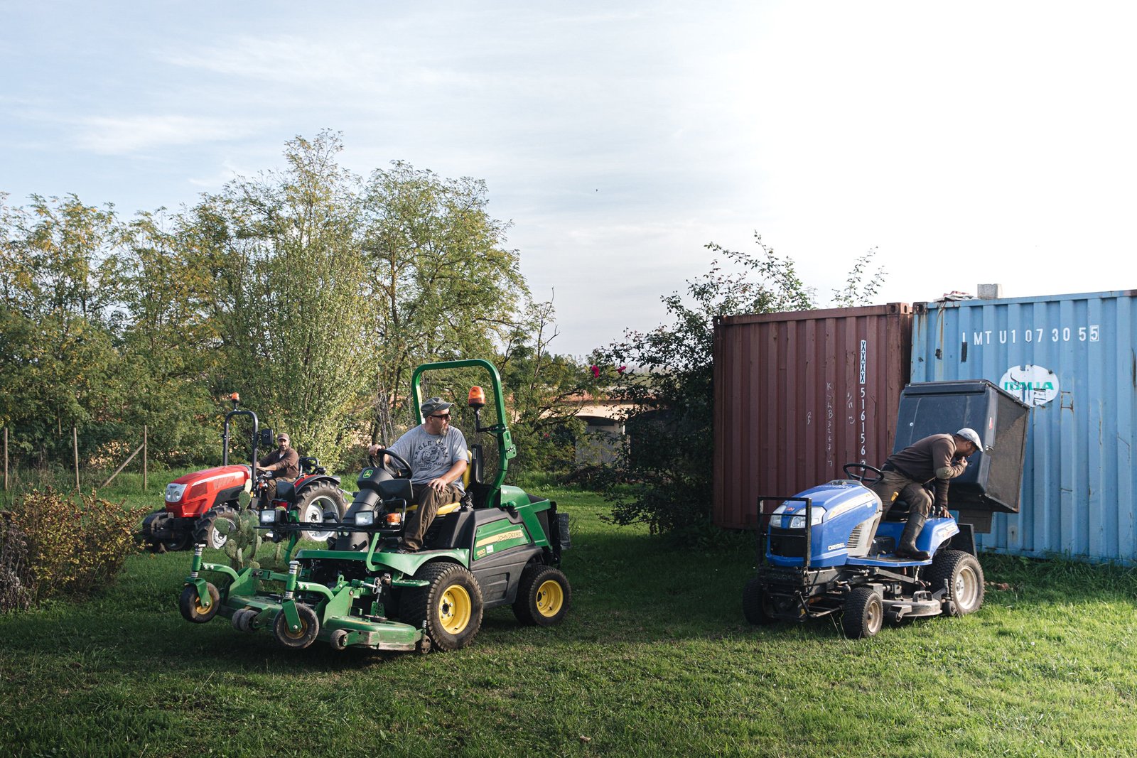 Espaces verts sur tracteur